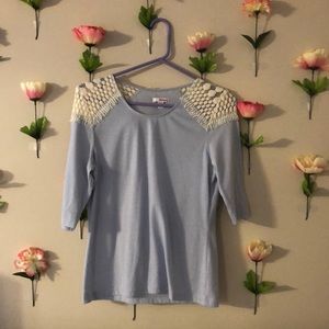 Dainty Lace Detail Top